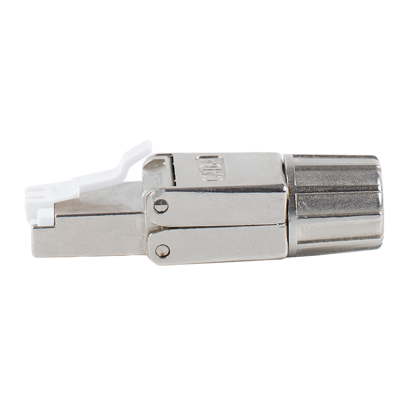 Conector RJ45 sem ferramentas blindado Cat6A RJ-G40S-1-C6A Conector RJ45 sem ferramentas blindado Cat6A RJ-G40S-1-C6A