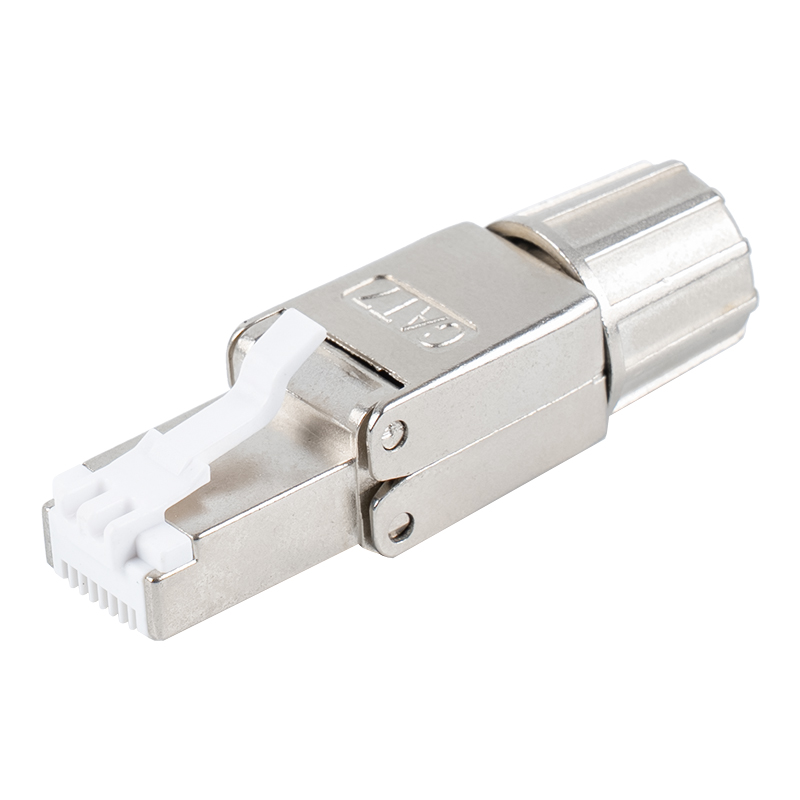 Conector RJ45 sem ferramentas blindado Cat7 RJ-G40S-1-C7 Conector RJ45 sem ferramentas blindado Cat7 RJ-G40S-1-C7