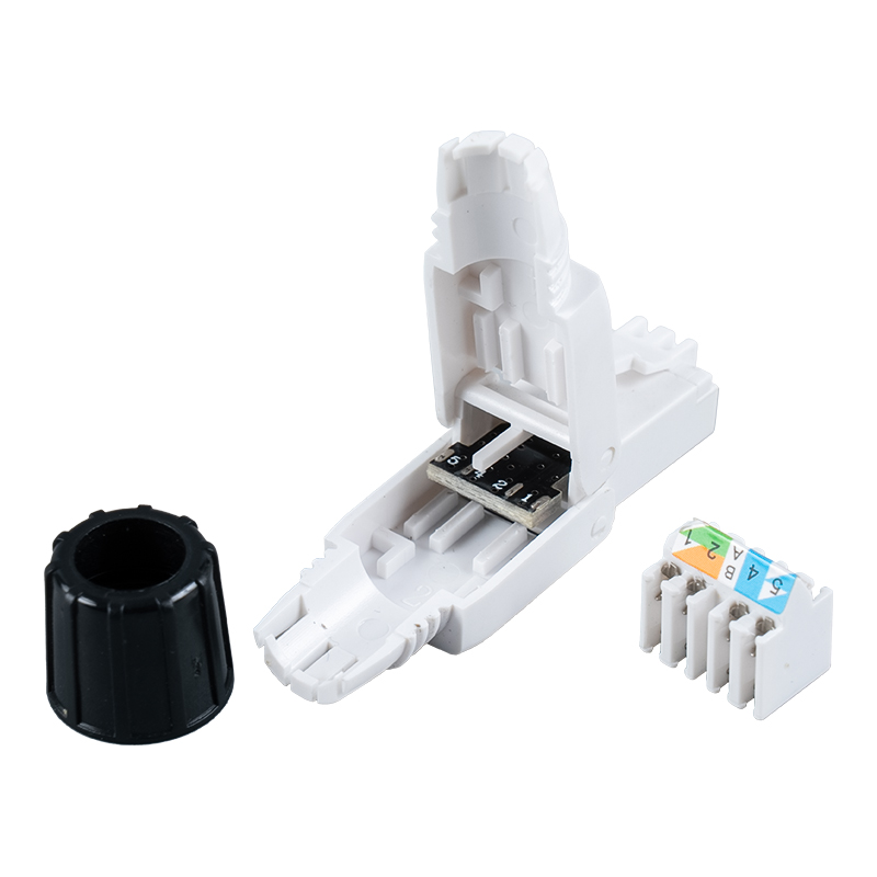 Conector RJ45 sem ferramentas sem blindagem Cat6A (com parafuso) RJ-G40U-C6A Conector RJ45 sem ferramentas sem blindagem Cat6A (com parafuso) RJ-G40U-C6A