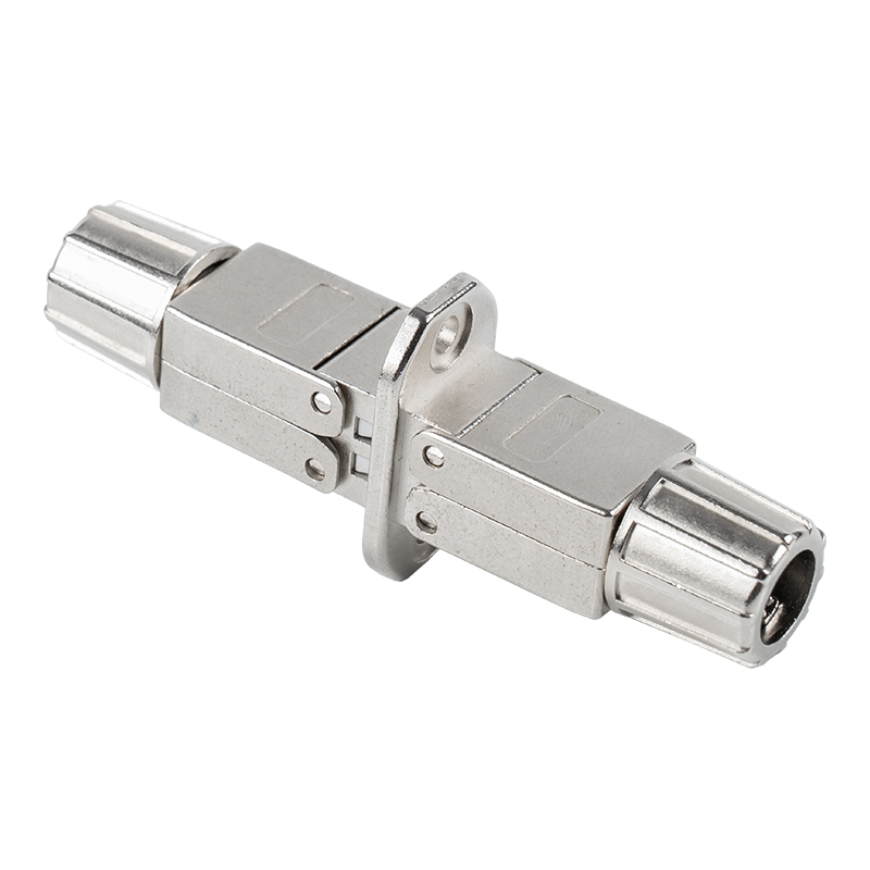 Conector sem ferramentas blindado Cat6A (com base de montagem) RJ-603S-2-C6A Conector sem ferramentas blindado Cat6A (com base de montagem) RJ-603S-2-C6A
