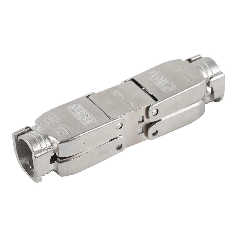 Conector sem ferramentas tipo push-down blindado Cat6A RJ-603S-3-C6A