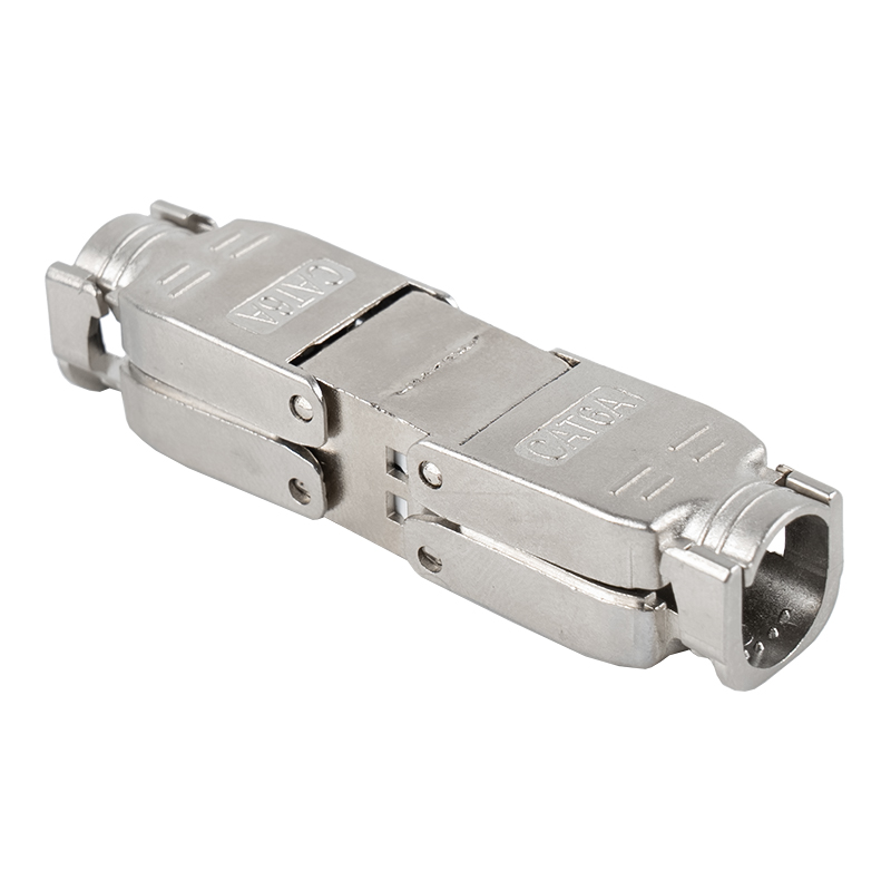 Conector sem ferramentas blindado Cat6A (com base de montagem) RJ-603S-2-C6A Conector sem ferramentas blindado Cat6A (com base de montagem) RJ-603S-2-C6A