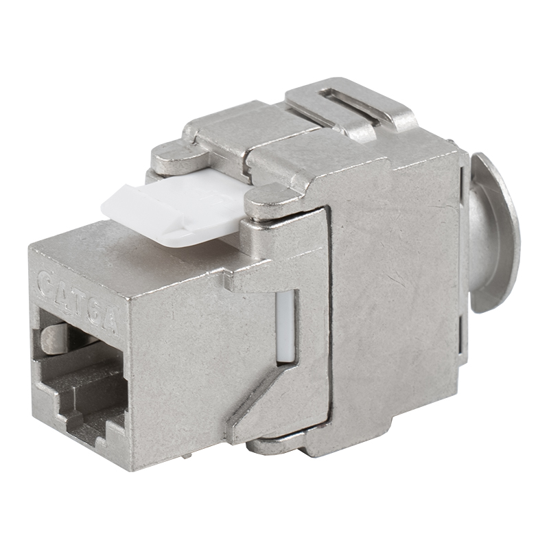 C6A Jack Keystone Tolless blindado de 180° (com suporte) SM-2335SH8C6A