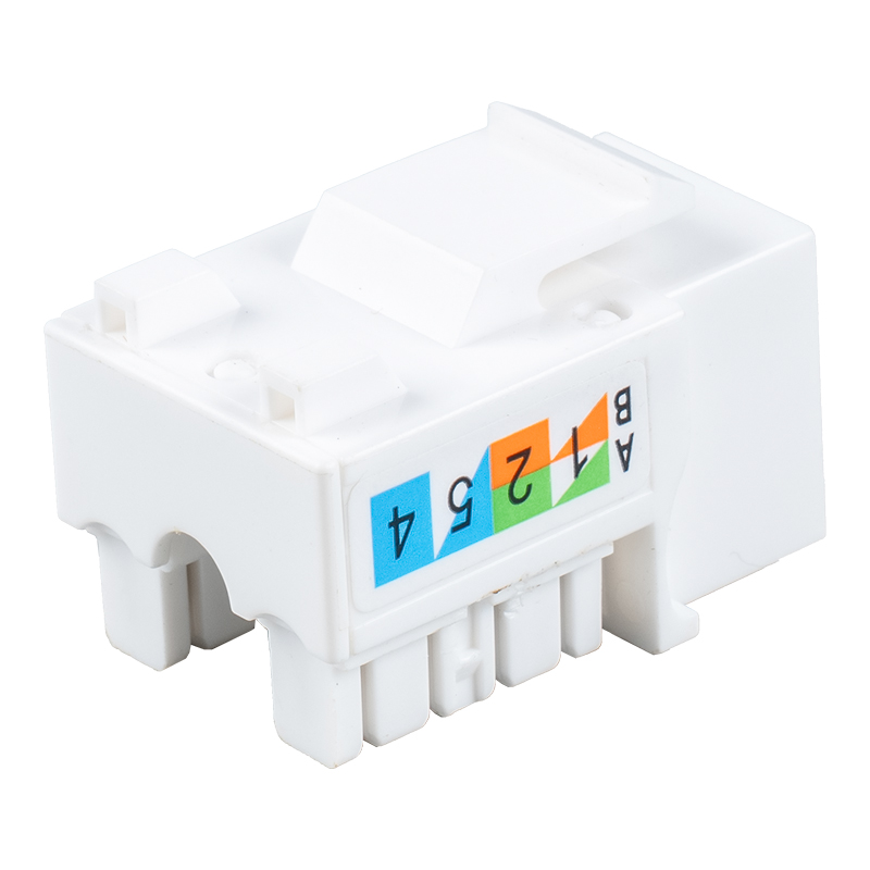 Conector modular de 90° não blindado Cat5e SM-2016H8C5E Conector modular de 90° não blindado Cat5e SM-2016H8C5E
