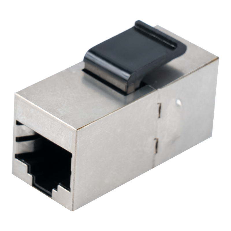 Acoplador em linha RJ45 blindado C6 (com clipe de plástico) SM-2034SC6 Acoplador em linha RJ45 blindado C6 (com clipe de plástico) SM-2034SC6
