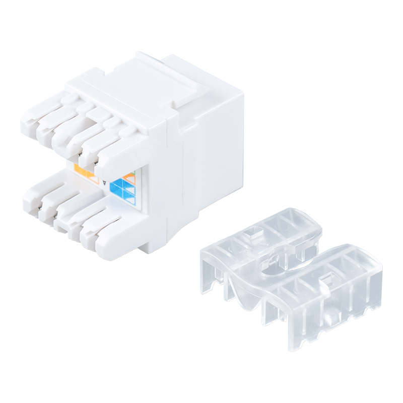 Conector modular Cat6 não blindado de 180° (tipo mini com obturador) SM-2089CD8C6-1 Conector modular Cat6 não blindado de 180° (tipo mini com obturador) SM-2089CD8C6-1