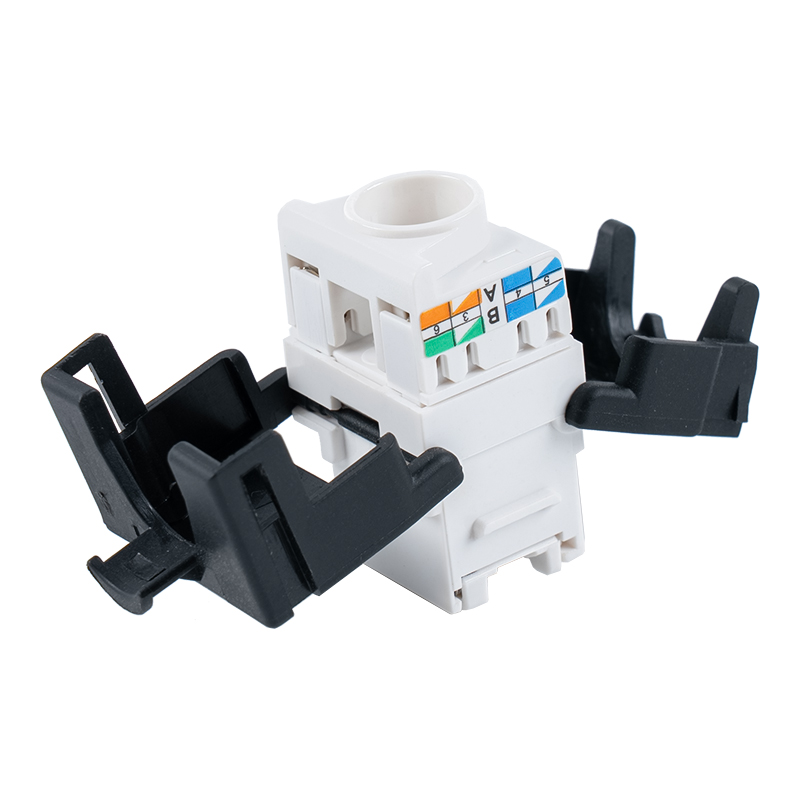 C6A Jack Keystone sem blindagem de 180° sem blindagem (com suporte de cabo e obturador) SM-2335BCH8C6A C6A Jack Keystone sem blindagem de 180° sem blindagem (com suporte de cabo e obturador) SM-2335BCH8C6A