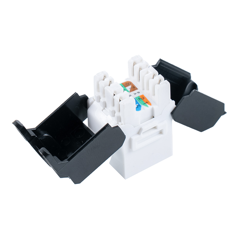 Macaco modular sem ferramentas de 180° sem blindagem Cat6 (tipo flip-open) SM-2336H8C6 Macaco modular sem ferramentas de 180° sem blindagem Cat6 (tipo flip-open) SM-2336H8C6