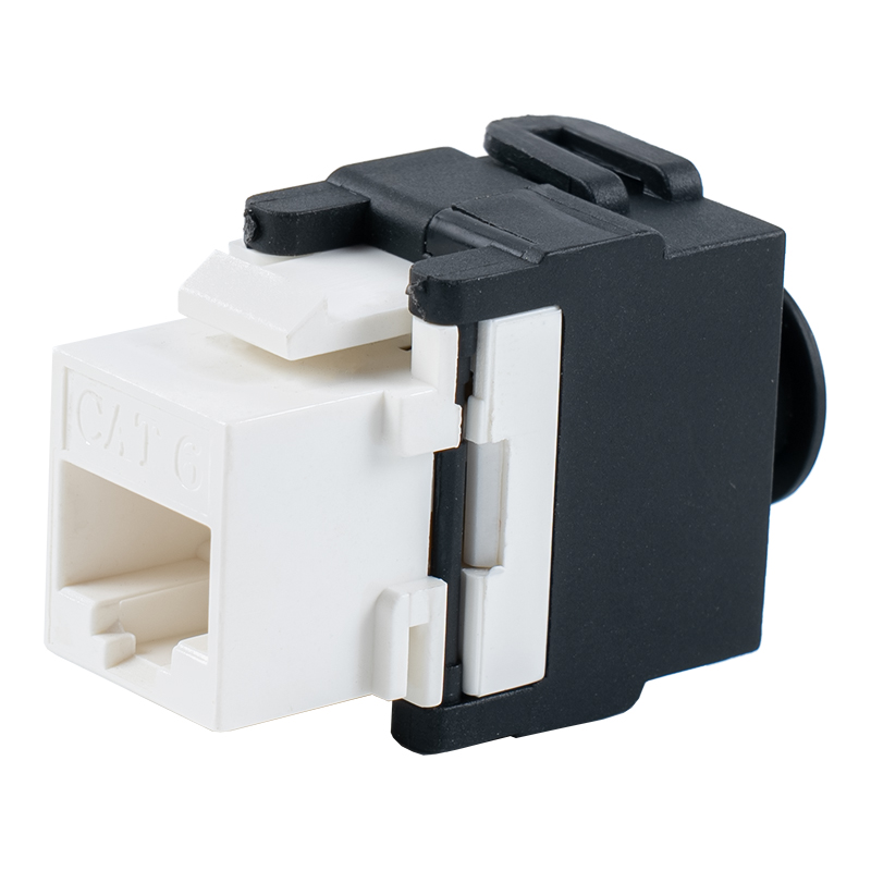 Macaco modular sem ferramentas de 180° sem blindagem Cat6 (tipo flip-open) SM-2336H8C6 Macaco modular sem ferramentas de 180° sem blindagem Cat6 (tipo flip-open) SM-2336H8C6