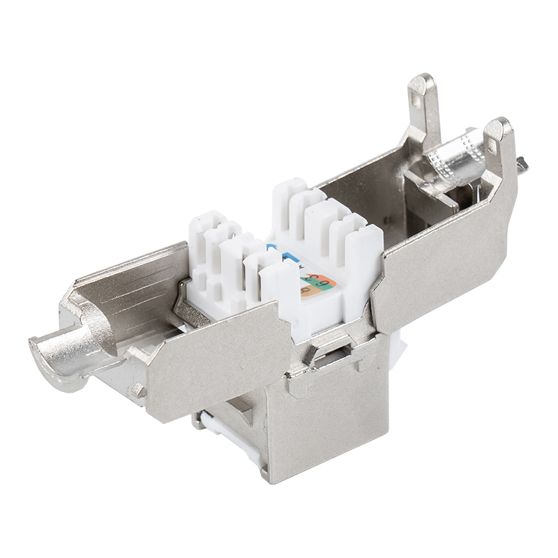 C6A Jack Keystone Tolless blindado de 180° (tipo flip-open) SM-2336SH8C6A C6A Jack Keystone Tolless blindado de 180° (tipo flip-open) SM-2336SH8C6A