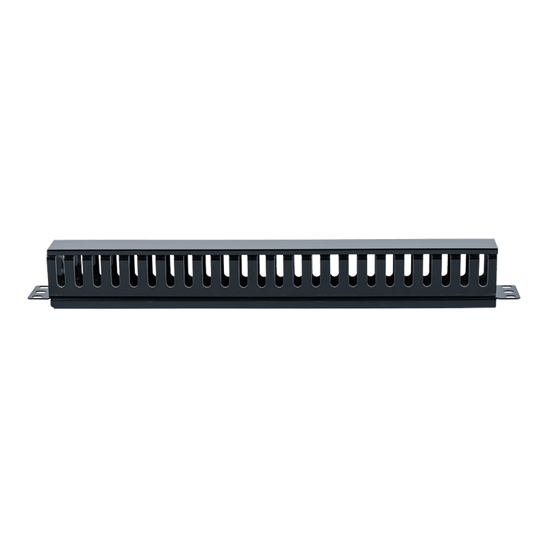 Suporte de gerenciamento de cabos de plástico 1U de 19 polegadas (24 portas) SP-3050-1U Suporte de gerenciamento de cabos de plástico 1U de 19 polegadas (24 portas) SP-3050-1U