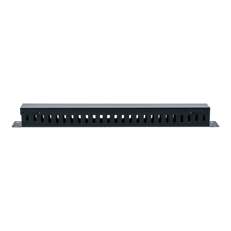 Suporte de gerenciamento de cabo de metal 1U de 19 polegadas (25 portas) SP-3051-1U