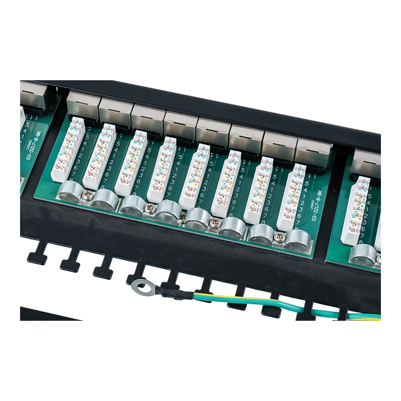 Patch panel blindado de 24 portas, categoria 6, 19 polegadas, 1U SP-3217SK24-C6A Patch panel blindado de 24 portas, categoria 6, 19 polegadas, 1U SP-3217SK24-C6A
