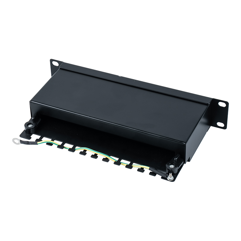 Patch panel blindado de 12 portas, categoria 6, 10 polegadas, 1U SP-3250SK12-C6 Patch panel blindado de 12 portas, categoria 6, 10 polegadas, 1U SP-3250SK12-C6