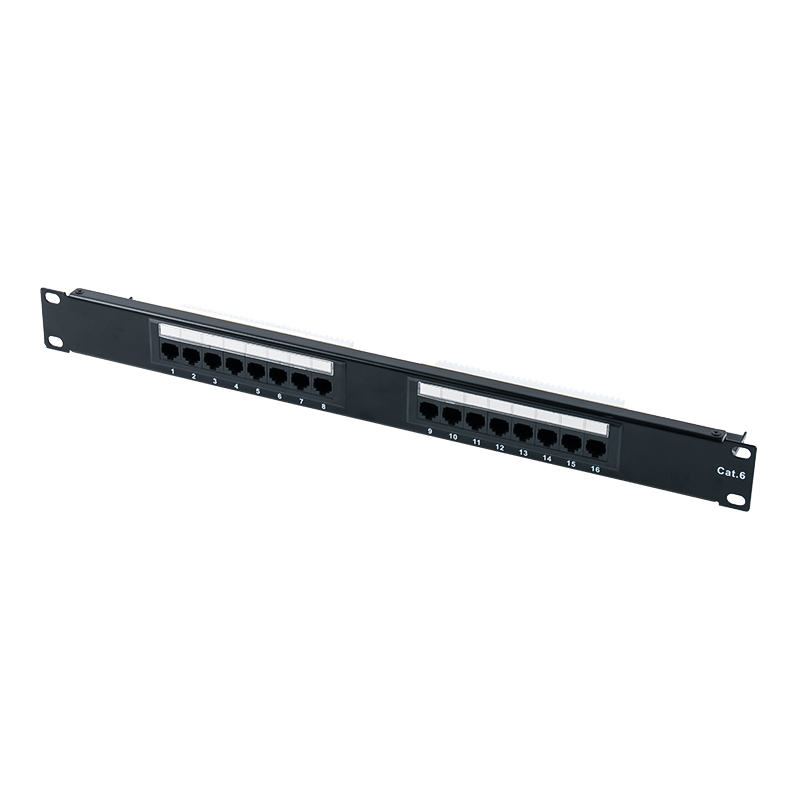 Patch Panel Cat6e de 19 polegadas 1U não blindado de 24 portas (IDC de dupla finalidade) SP-3310D24-C6A Patch Panel Cat6e de 19 polegadas 1U não blindado de 24 portas (IDC de dupla finalidade) SP-3310D24-C6A