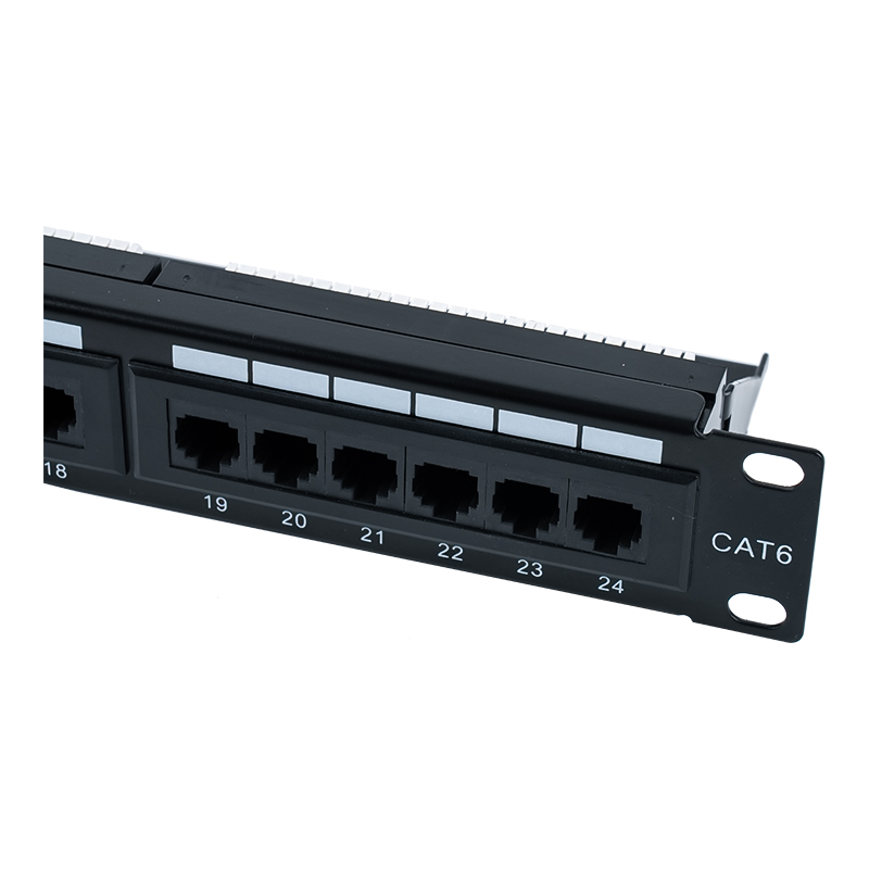 Patch Panel Cat6e de 19 polegadas 1U não blindado de 24 portas (IDC de dupla finalidade) SP-3310D24-C6A Patch Panel Cat6e de 19 polegadas 1U não blindado de 24 portas (IDC de dupla finalidade) SP-3310D24-C6A
