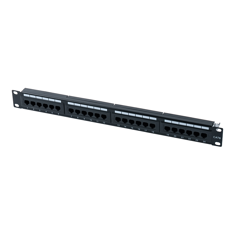 Patch Panel Cat6e de 19 polegadas 1U não blindado de 24 portas (IDC de dupla finalidade) SP-3310D24-C6A