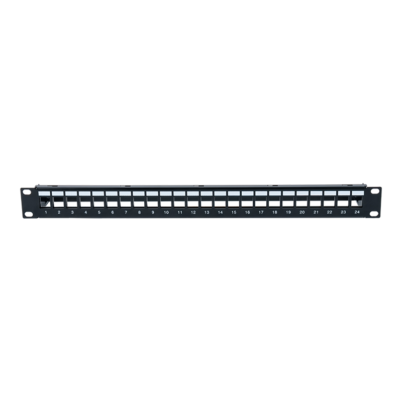 Quadro de distribuição de ar blindado 1U de 24 portas de 19 polegadas SP-3311S-24P Quadro de distribuição de ar blindado 1U de 24 portas de 19 polegadas SP-3311S-24P