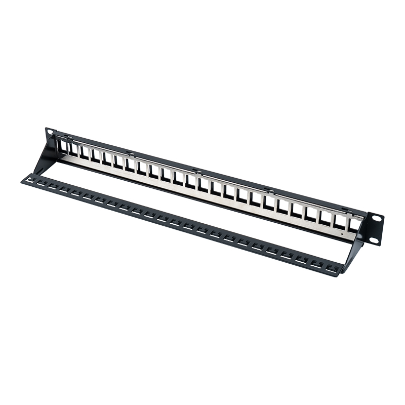 Quadro de distribuição de ar blindado 1U de 24 portas de 19 polegadas SP-3311S-24P Quadro de distribuição de ar blindado 1U de 24 portas de 19 polegadas SP-3311S-24P