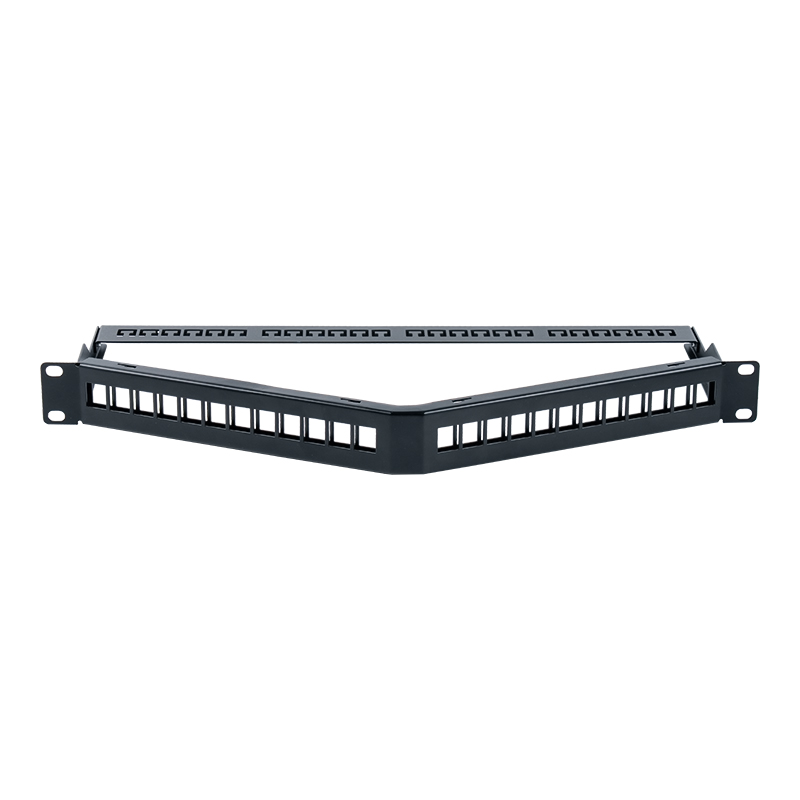Rack vazio blindado de 24 portas 1U de 19 polegadas (dobrável) SP-3312S-24P Rack vazio blindado de 24 portas 1U de 19 polegadas (dobrável) SP-3312S-24P