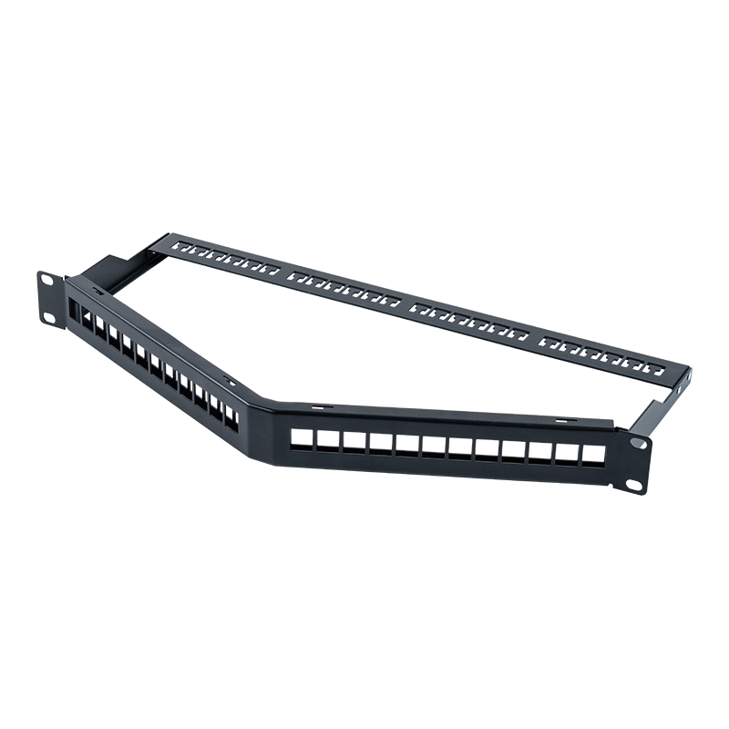 Rack vazio blindado de 24 portas 1U de 19 polegadas (dobrável) SP-3312S-24P