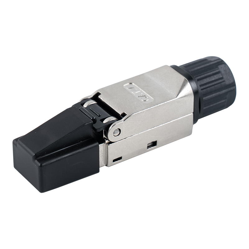 Conector RJ45 sem ferramentas blindado Cat7 (com mangas protetoras de plástico) RJ-G50S-1-C7 Conector RJ45 sem ferramentas blindado Cat7 (com mangas protetoras de plástico) RJ-G50S-1-C7