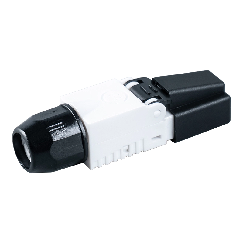 Conector RJ45 sem ferramentas sem blindagem Cat7 (com tampas de plástico na cabeça) RJ-G50U-1-C7