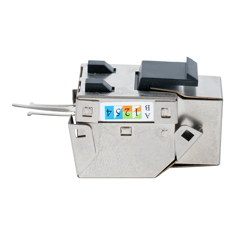 Conector Keystone blindado Cat6 de 90° (com caixa de metal) SM-2013SH8C6 Conector Keystone blindado Cat6 de 90° (com caixa de metal) SM-2013SH8C6