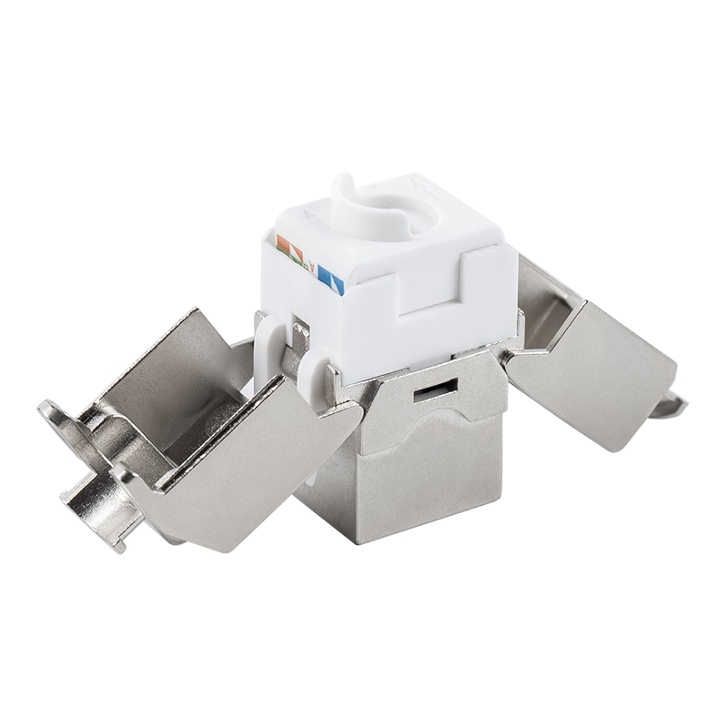 C6A Jack Keystone Tolless blindado de 180° (tipo flip-open) SM-2336SH8C6A C6A Jack Keystone Tolless blindado de 180° (tipo flip-open) SM-2336SH8C6A