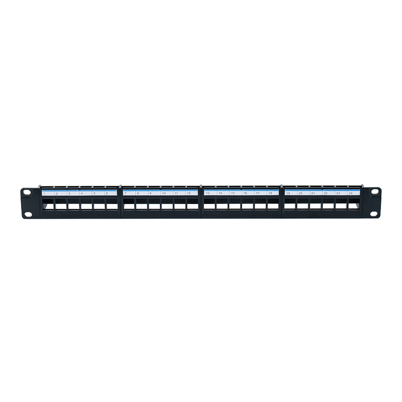 Rack não blindado 1U de 24 portas de 19 polegadas (papelão plástico azul) SP-3401-24P Rack não blindado 1U de 24 portas de 19 polegadas (papelão plástico azul) SP-3401-24P