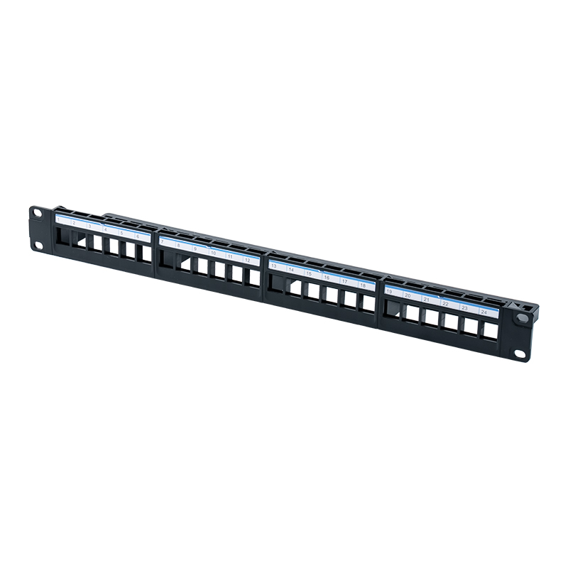 Rack não blindado 1U de 24 portas de 19 polegadas (papelão plástico azul) SP-3401-24P