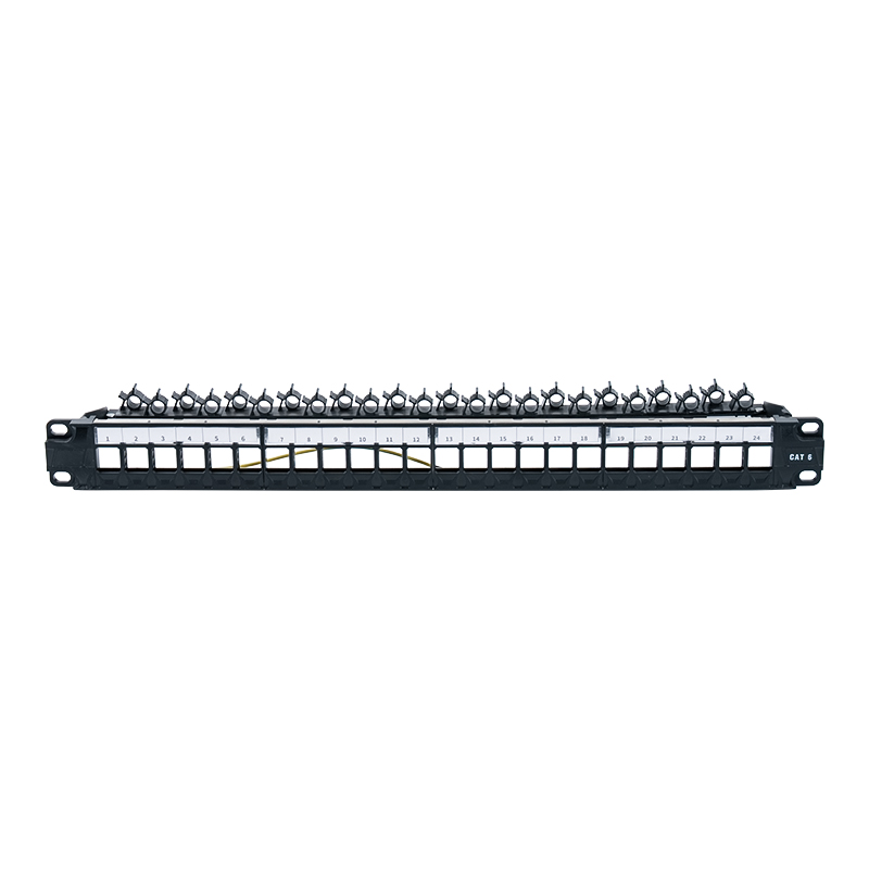 Rack não blindado 1U de 24 portas de 19 polegadas (suporte dobrável) SP-3402-24P Rack não blindado 1U de 24 portas de 19 polegadas (suporte dobrável) SP-3402-24P