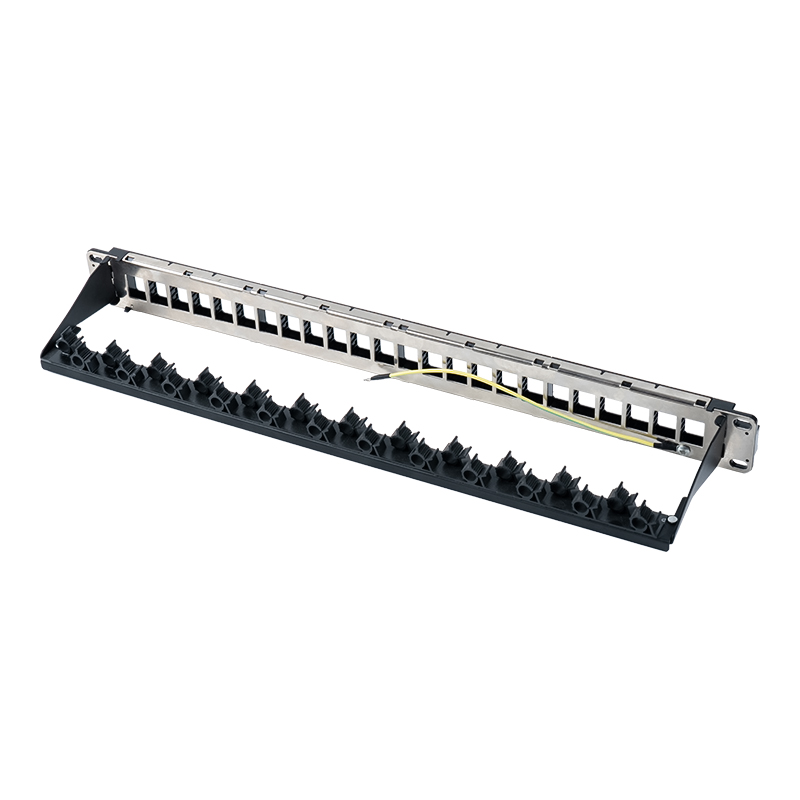Rack não blindado 1U de 24 portas de 19 polegadas (suporte dobrável) SP-3402-24P Rack não blindado 1U de 24 portas de 19 polegadas (suporte dobrável) SP-3402-24P