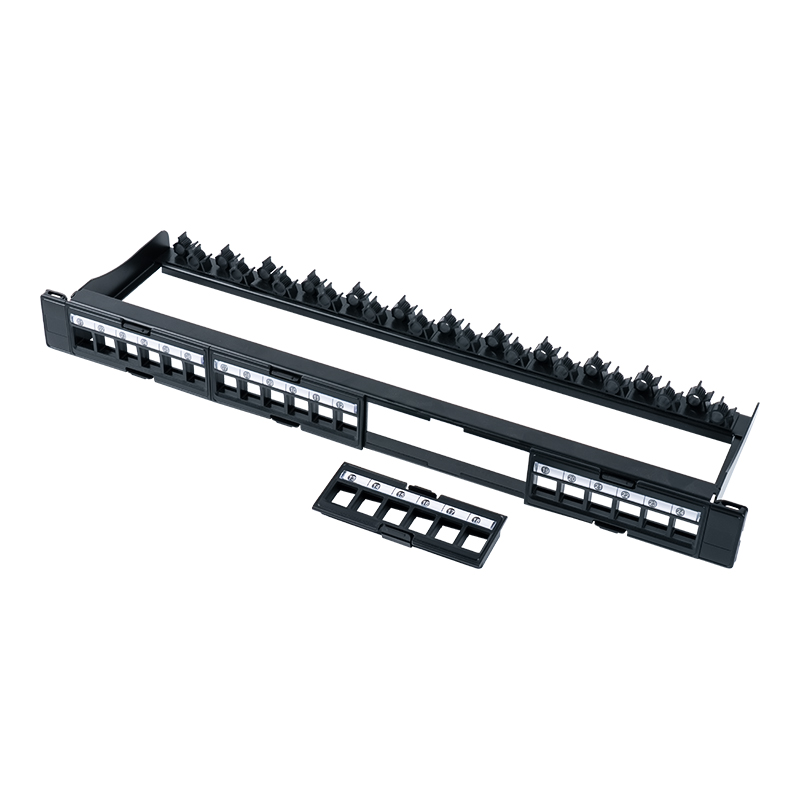 Montagem em rack não blindado 1U de 24 portas de 19 polegadas (janela removível) SP-3404-24P