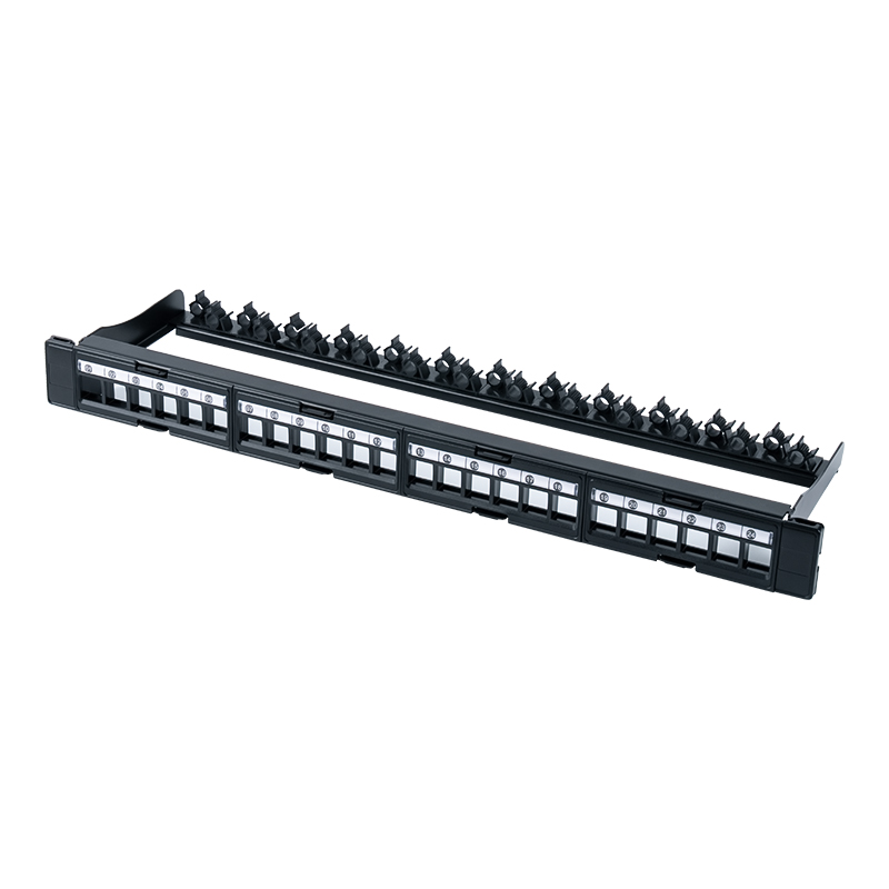 Montagem em rack não blindado 1U de 24 portas de 19 polegadas (janela removível) SP-3404-24P Montagem em rack não blindado 1U de 24 portas de 19 polegadas (janela removível) SP-3404-24P