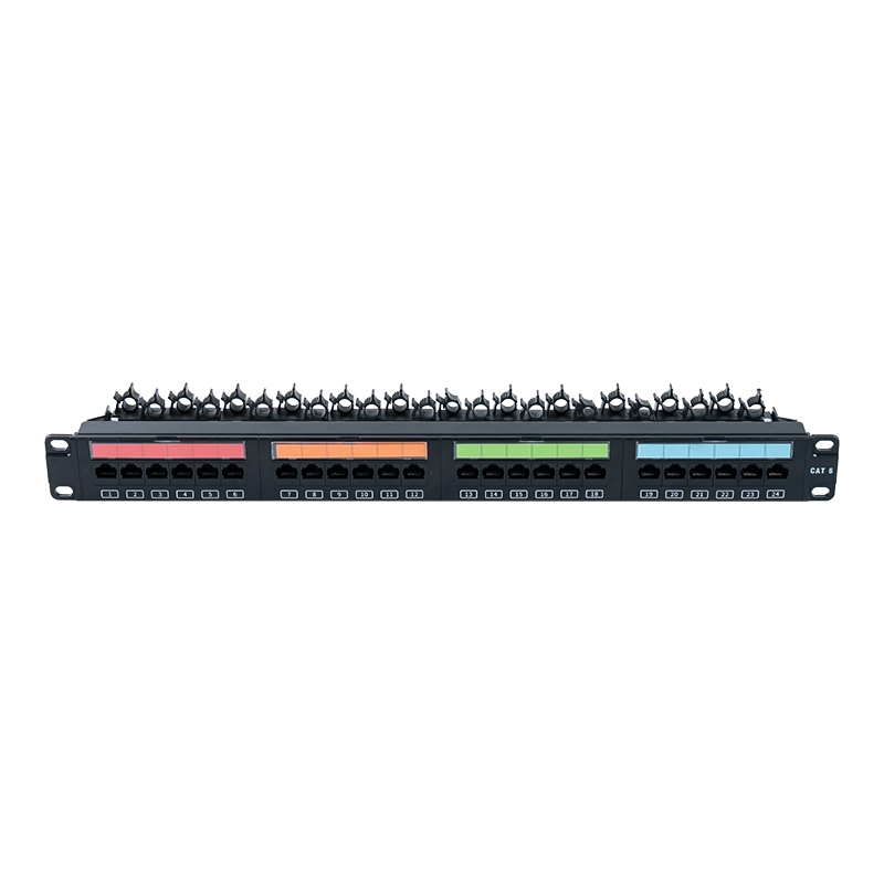 Rack não blindado 1U de 24 portas de 19 polegadas (janela de plástico flip-top) SP-3405-24P Rack não blindado 1U de 24 portas de 19 polegadas (janela de plástico flip-top) SP-3405-24P