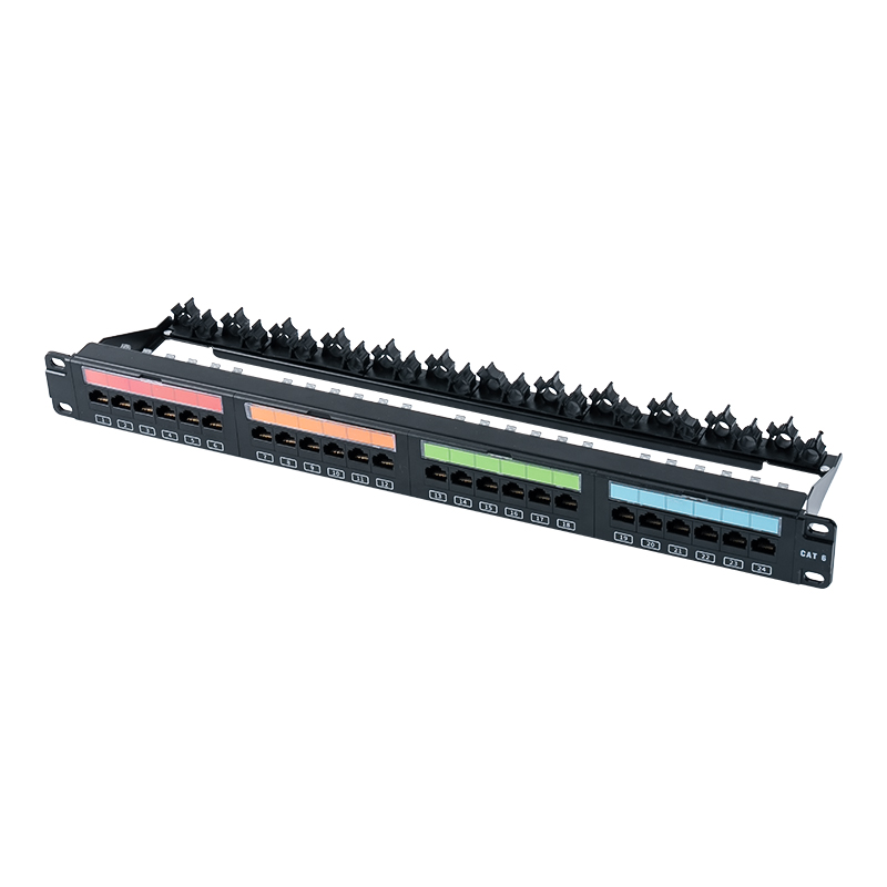 Rack não blindado 1U de 24 portas de 19 polegadas (janela de plástico flip-top) SP-3405-24P