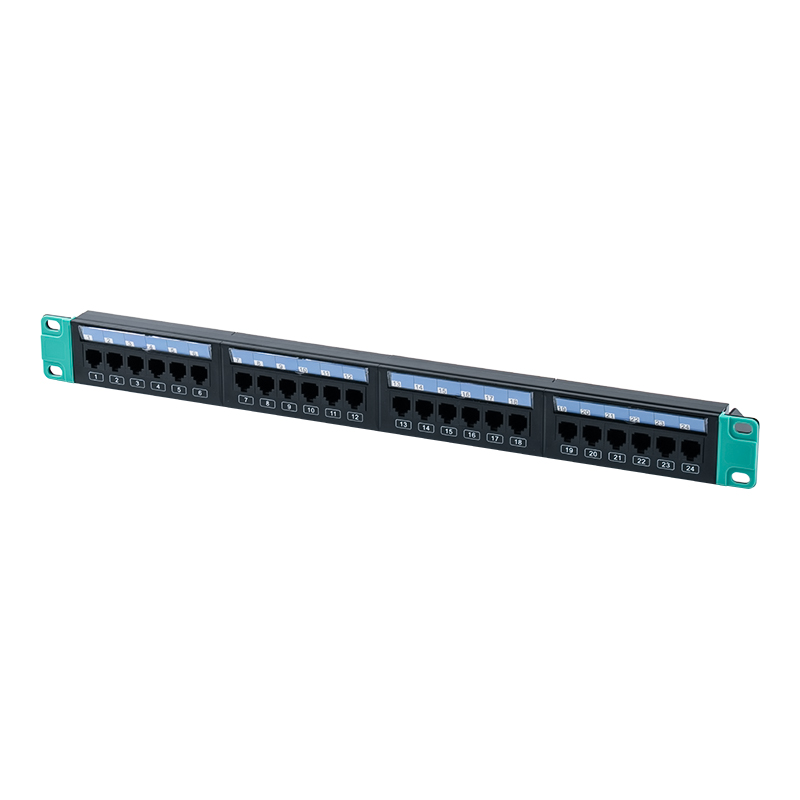 Rack não blindado 1U de 24 portas de 19 polegadas (com cartolina plástica substituível) SP-3406-24P
