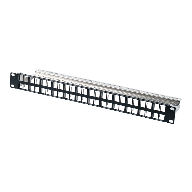 Rack vazio blindado de 24 portas 1U de 19 polegadas (versão sem número) SP-3407-24P
