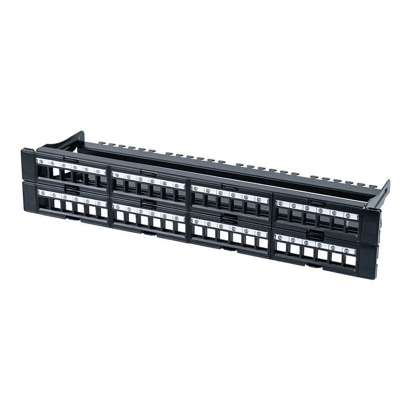 Rack não blindado 1U de 48 portas de 19 polegadas (janela removível) SP-3408-48P
